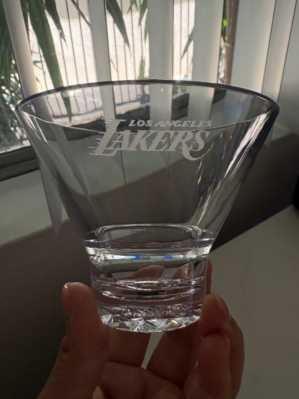 Whiskey glasses (lLaker logo)